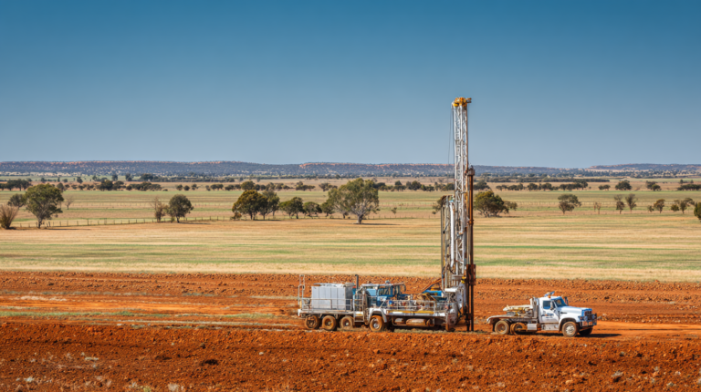 BoldSpirit Professional photo of a well drilling rig operatin ebc4443e 846e 4a55 b700 d3be788ef412 1 768x430
